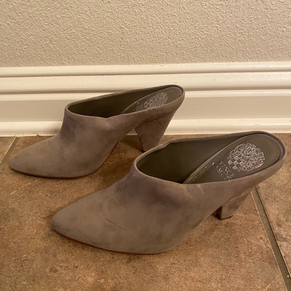 Chic Gray Mules by Vince Camuto